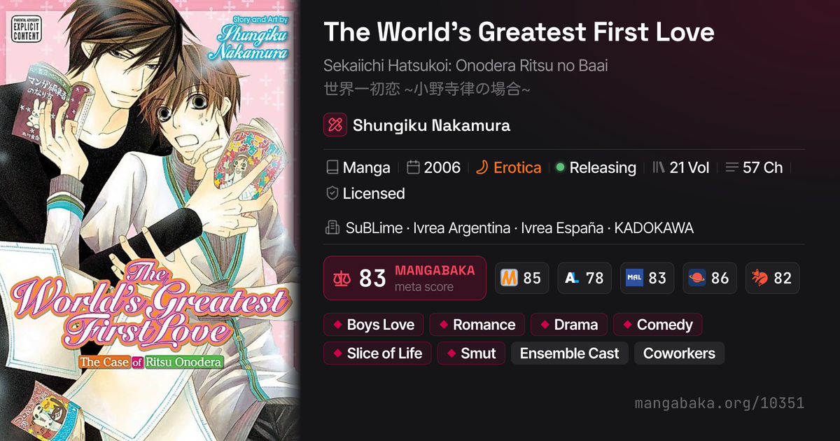 The World's Greatest First Love | Manga | MangaBaka