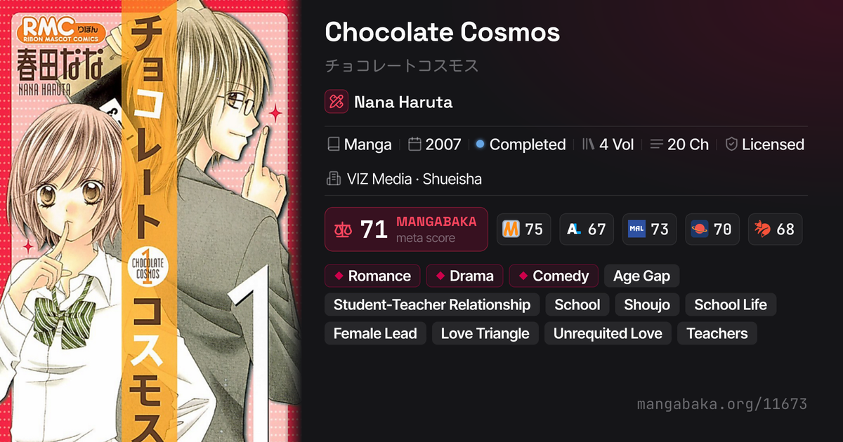 Chocolate Cosmos (チョコレートコスモス) | Manga by Nana Haruta | MangaBaka