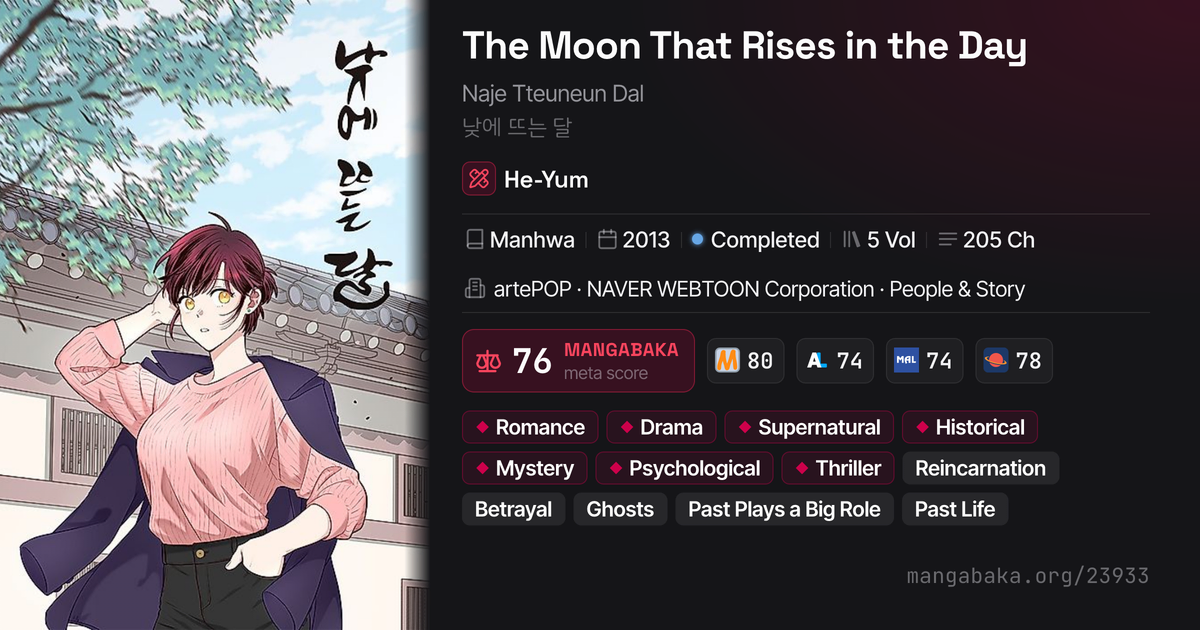 The Moon That Rises in the Day (Naje Tteuneun Dal) | MangaBaka