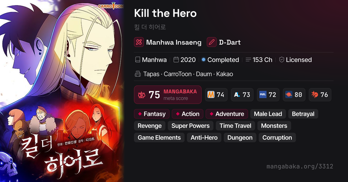 Kill the Hero (킬 더 히어로) | Manhwa by Manhwa Insaeng | MangaBaka
