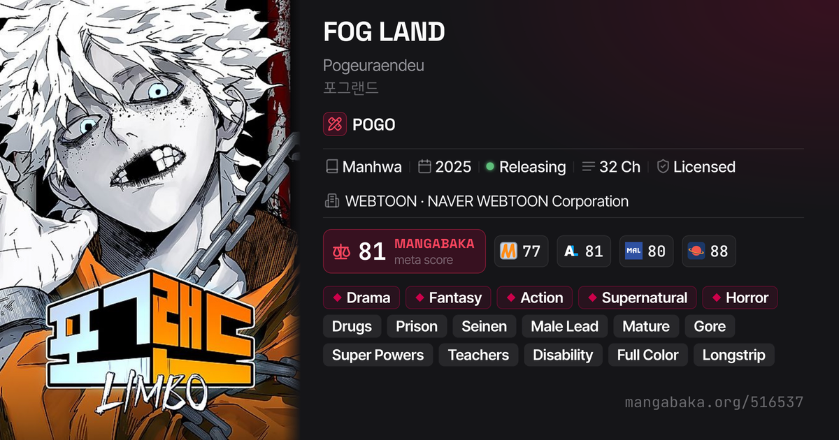 Stacks with FOG LAND | MangaBaka