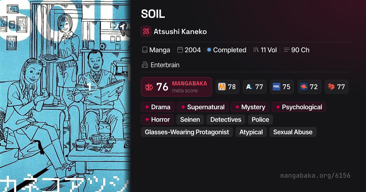 SOIL | Drama Horror Manga by Atsushi Kaneko | MangaBaka