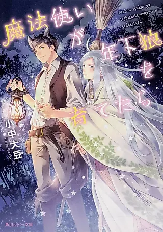 Cover image for the novel called Mahou Tsukai ga Toshishita Ookami wo Sodatetara