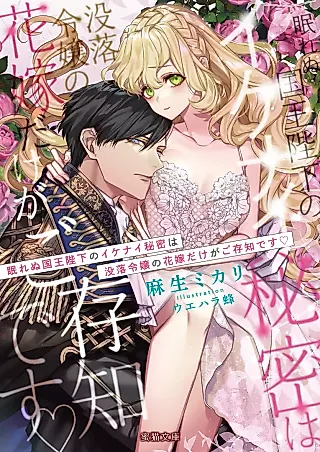 Cover image for the novel called Nemurenu Kokuou Heika no Ikenai Himitsu wa Botsuraku Reijou no Hanayome dake ga Gozonji desu