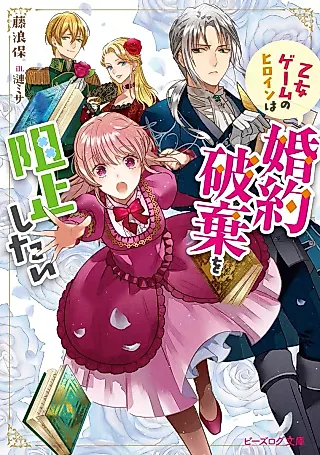 Cover image for the novel called Otome Game no Heroine wa Konyaku Haki wo Soshi Shitai