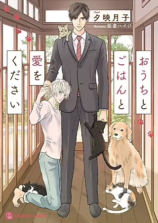 Cover image for the novel called Ouchi to Gohan to Ai wo Kudasai
