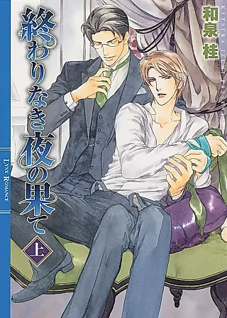 Cover image for the novel called Owarinaki Yoru no Hate
