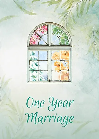 Cover image for the novel called One Year Marriage