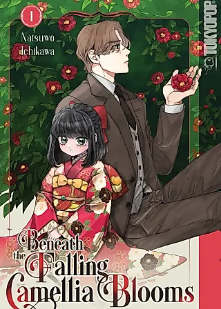 Cover image for the manga called Beneath the Fallen Camellia Blooms