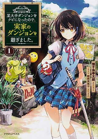 Cover image for the novel called Bou Oote Dungeon wo Kubi ni Natta no de, Jikka no Dungeon wo Tsugimashita.