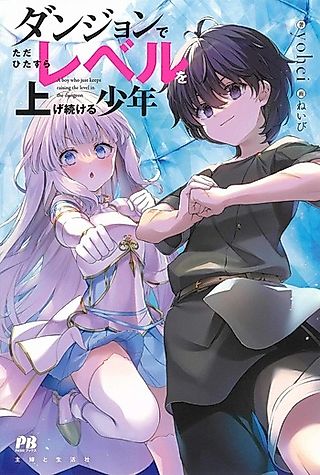 Cover image for the novel called Dungeon de Tada Hitasura Level wo Agetsuzukeru Shounen
