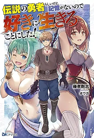 Cover image for the novel called Densetsu no Yuusha Rashii kedo, Kioku ga Nai no de Suki ni Ikiru Koto ni Shita!
