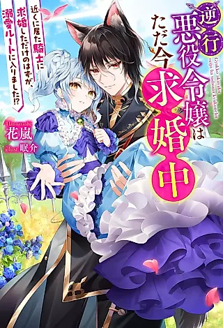 Cover image for the novel called Gyakkou Akuyaku Reijou wa Tadaima Kyuukonchuu: Chikaku ni Ita Kishi ni Kyuukonshita dake no Hazu ga, Dekiai Route ni Hairimashita!?
