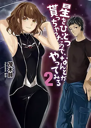 Cover image for the novel called Hoshi wo Hitotsu Moracchatta no de, Nantoka Yatte Miru