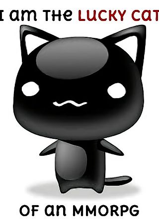 Cover image for the novel called I am the Lucky Cat of an MMORPG