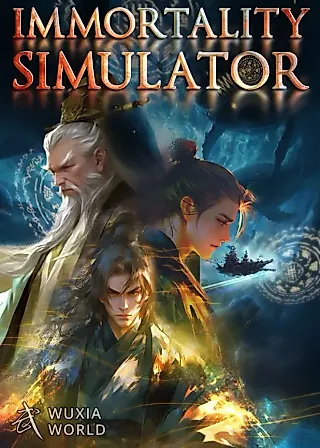 Cover image for the novel called Immortality Simulator