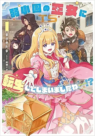 Cover image for the novel called Jakushoukoku no Oujo ni Tenseishiteshimaimashita wa~!?