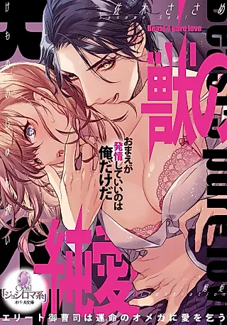 Cover image for the novel called Kemono no Junai: Elite Onzoushi wa Unmei no Omega ni Ai wo Kou