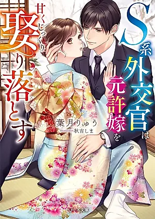 Cover image for the novel called S-kei Gaikoukan wa Moto Iinazuke wo Amaku Jikkuri Metori Otosu
