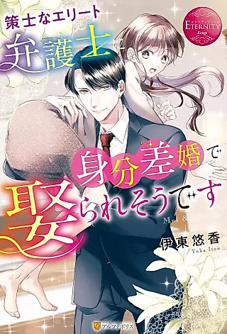 Cover image for the novel called Sakushi na Elite Bengoshi ni Mibunsa Kon de Metorare Sou desu