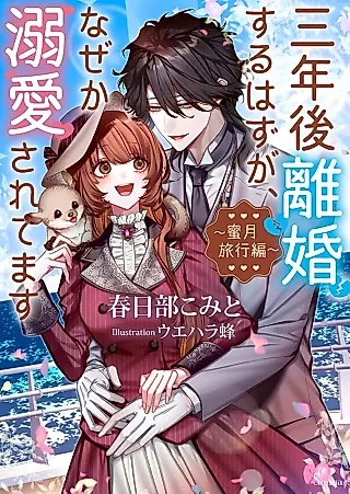 Cover image for the novel called Sannengo Rikon Suru Hazu ga, Naze ka Dekiai Saretemasu: Mitsugetsu Ryokou-hen