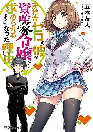 Cover image for the novel called Shojikin Zero no Kare ga Shisanka Reijou kara Motomerareru You ni Natta Riyuu