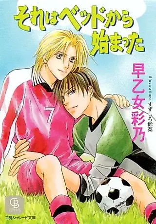 Cover image for the novel called Sore wa Bed kara Hajimatta