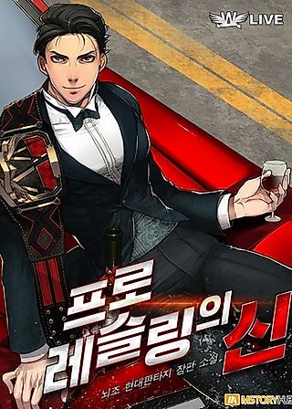 Cover image for the novel called The God of Pro Wrestling