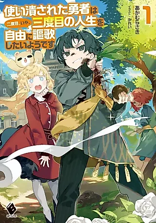 Cover image for the novel called Tsukai Tsubusareta Yuusha wa Nidome, Iya, Sandome no Jinsei wo Jiyuu ni Ouka Shitai You desu
