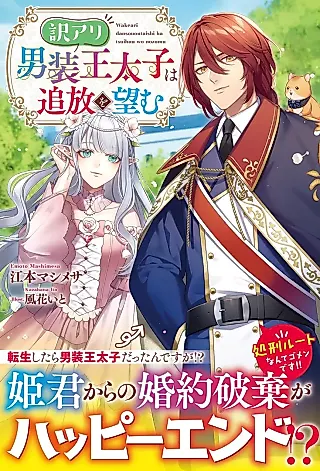 Cover image for the novel called Wake Ari Dansou Outaishi wa Tsuihou wo Nozomu