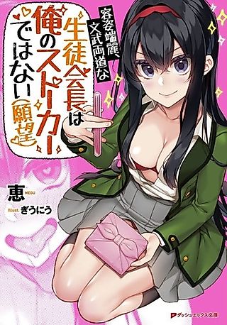 Cover image for the novel called Youshitanrei, Bumburyoudou na Seito Kaichou wa Ore no Stalker de wa Nai (Ganbou)