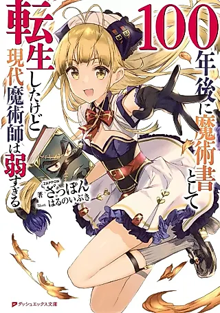 Cover image for the novel called 100 Nengo ni Majutsu Sho to Shite Tensei shita kedo Gendai Majutsushi wa Yowa Sugiru
