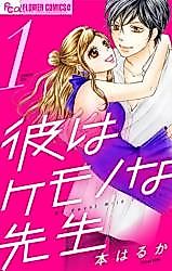 Cover image for the manga called Kare wa Kemono na Sensei