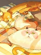 Cover image for the manhua called A Liquid Cat and a Stick Cat