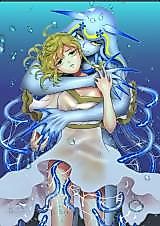 Cover image for the manga called A Gentle Sea Monster and a Lonely Girl