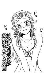 Cover image for the other called Link and Zelda Having a Pure-Love Sex Manga
