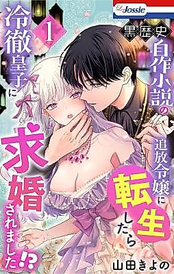 Cover image for the manga called Kokurekishi Jisaku Shousetsu no Tsuihou Reijou ni Tensei Shitara Reitetsu Ouji ni Kyuukonsaremashita!?