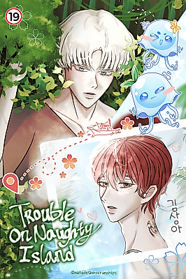 Cover image for the novel called Trouble on Naughty Island