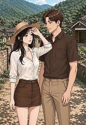 Cover image for the manhwa called A Young Bride Moves to the Countryside