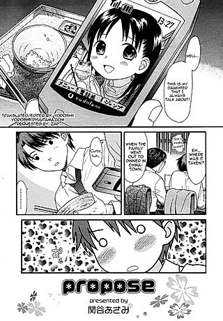 Cover image for the manga called propose