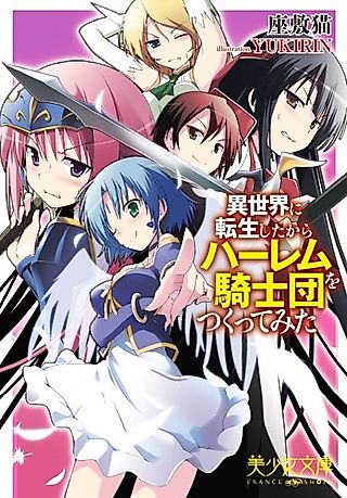 Cover image for the novel called Isekai ni Tensei shita kara Harem Kishidan wo Tsukuttemita