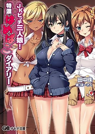 Cover image for the novel called JK Bitch Sannin Musume! Tokunou Hamepako Diary
