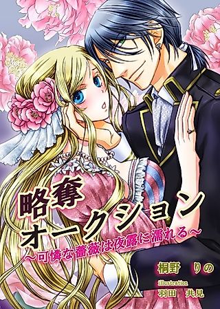 Cover image for the novel called Ryakudatsu Auction: Karen na Bara wa Yotsuyu ni Nureru