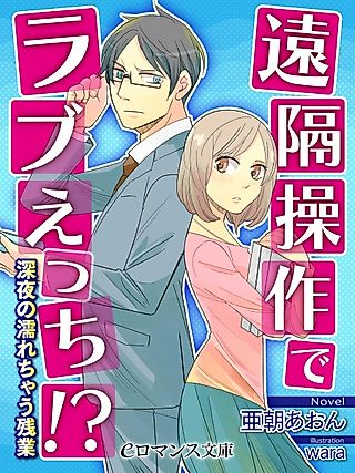 Cover image for the novel called Enkaku Sousa de Love Ecchi!? Shinya no Nurechau Zangyou