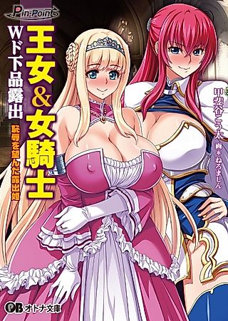 Cover image for the novel called Oujo & Onna Kishi W Do Gehin Roshutsu: Chijoku no Misemono Dorei