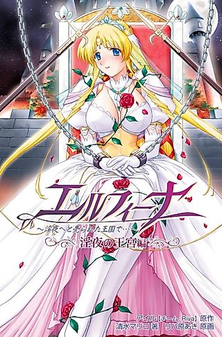 Cover image for the novel called Elfina: Yoru e to Urareta Oukoku de... Inyoru no Oukyuu-hen
