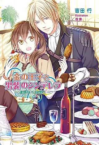 Cover image for the novel called Kin no Ouji to Dansou no Cinderella: Meiwaku na Hitomebore