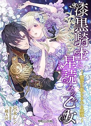 Cover image for the novel called Shikkoku Kishi to Hoshiyome no Otome: Mitsuya ni Chirasareru Junketsu