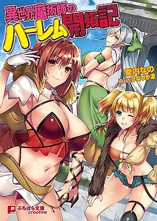 Cover image for the novel called Isekai Majutsushi no Harem Kaitakuki