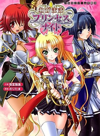 Cover image for the novel called Wagamama Princess Knight